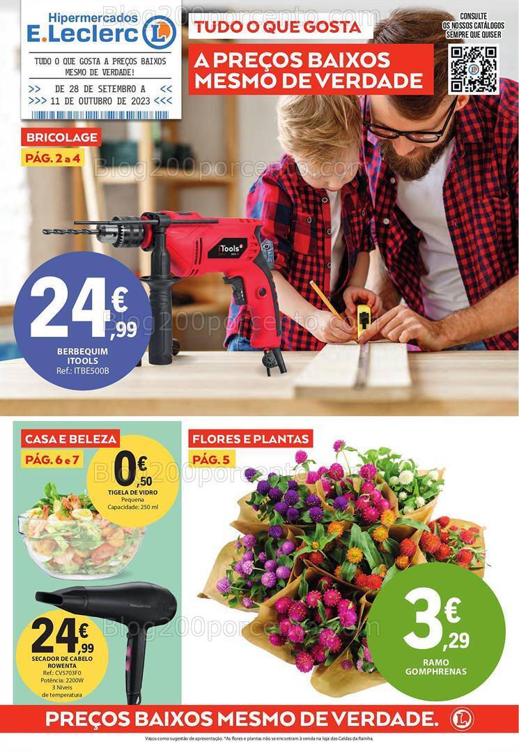 Antevisão Folheto E-LECLERC Bazar Promoções de 28 setembro a 11 outubro