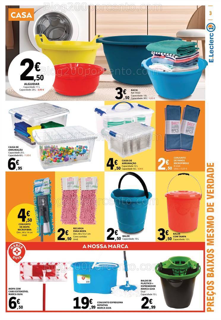 Antevisão Folheto E-LECLERC Bazar Promoções de 9 a 22 novembro