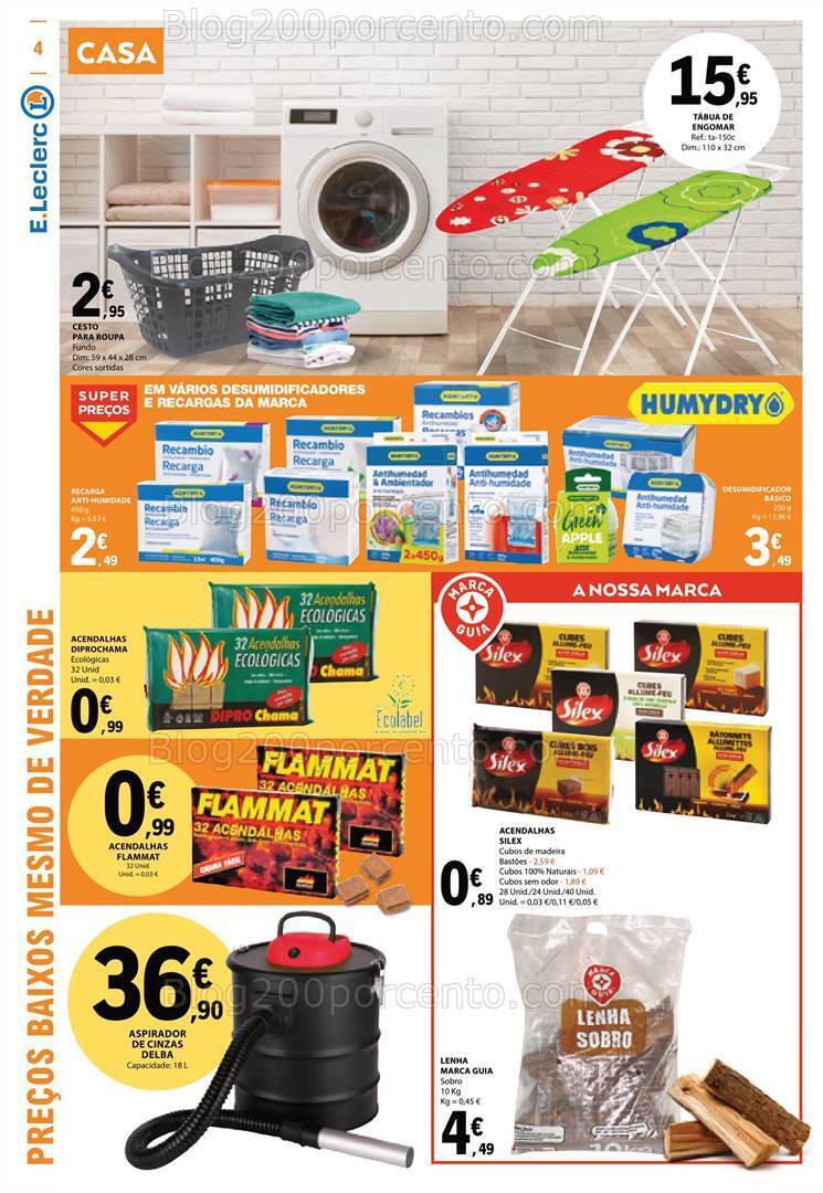 Antevisão Folheto E-LECLERC Bazar Promoções de 9 a 22 novembro