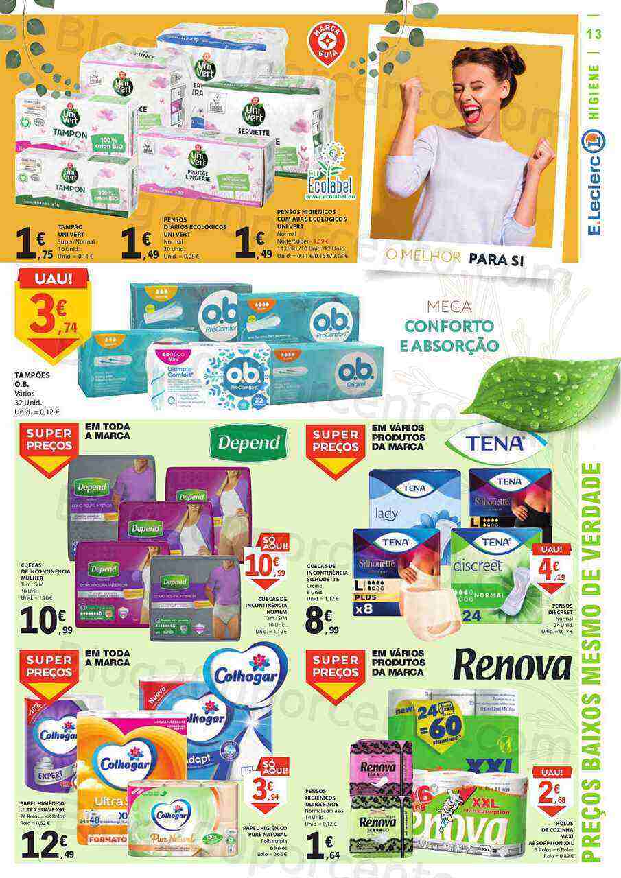 Antevisão Folheto E-LECLERC Especial Beleza Promoções de 18 a 30 abril