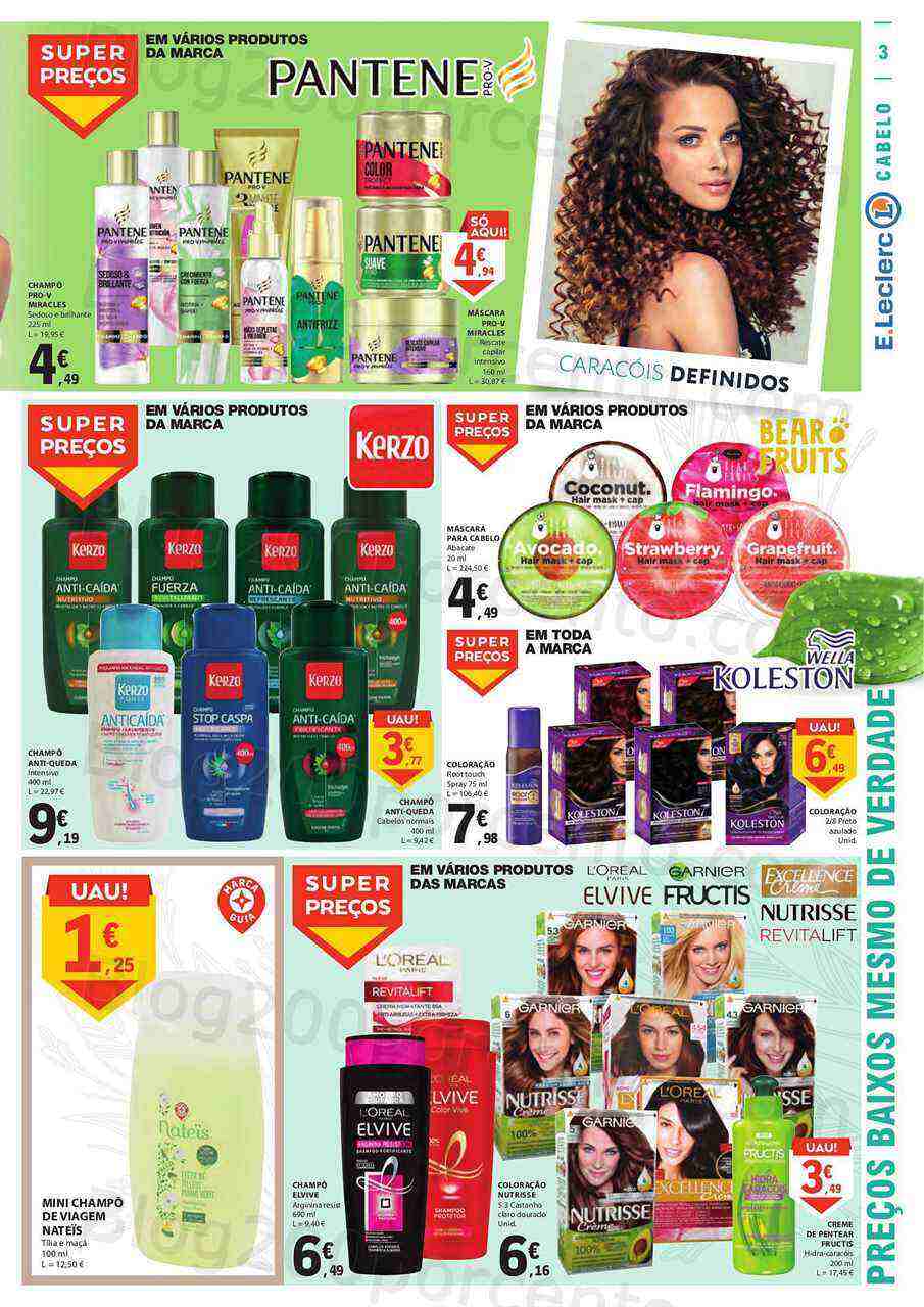 Antevisão Folheto E-LECLERC Especial Beleza Promoções de 18 a 30 abril