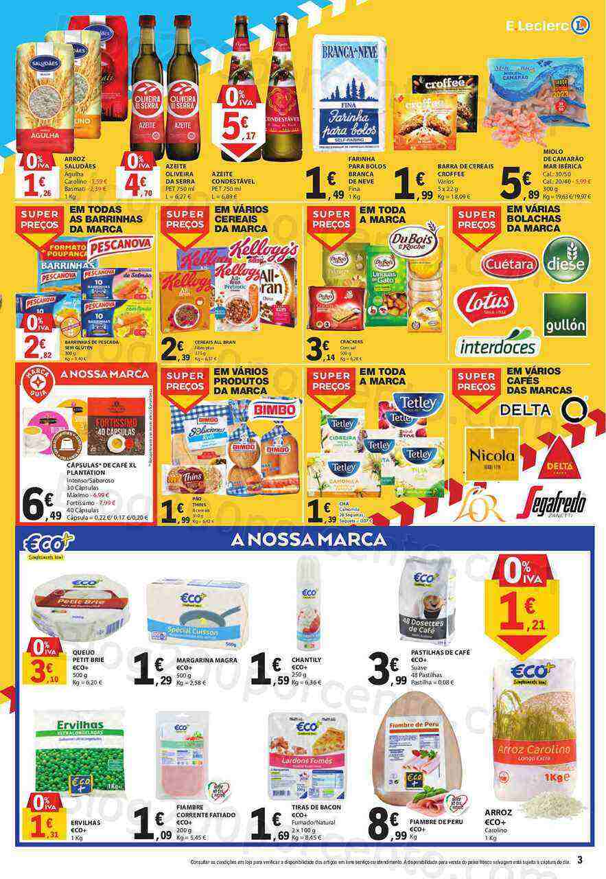 Antevisão Folheto E-LECLERC Promoções Fim de Semana - 21 a 23 abril