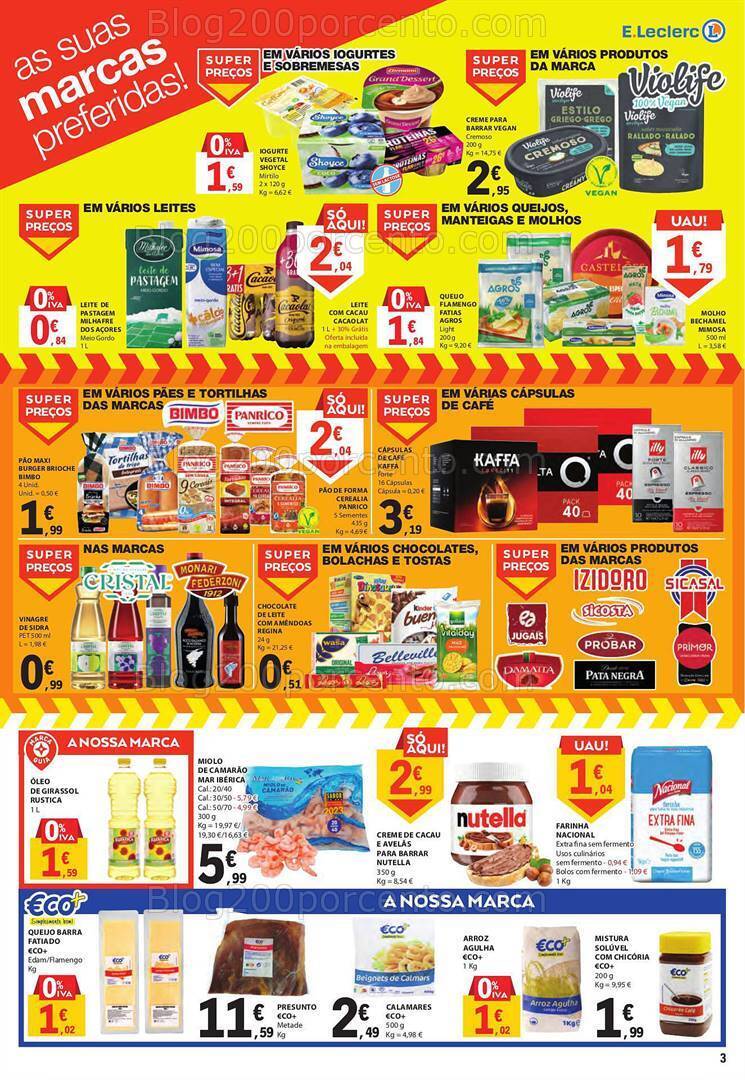 Antevisão Folheto E-LECLERC Promoções Fim de Semana - 10 a 12 novembro