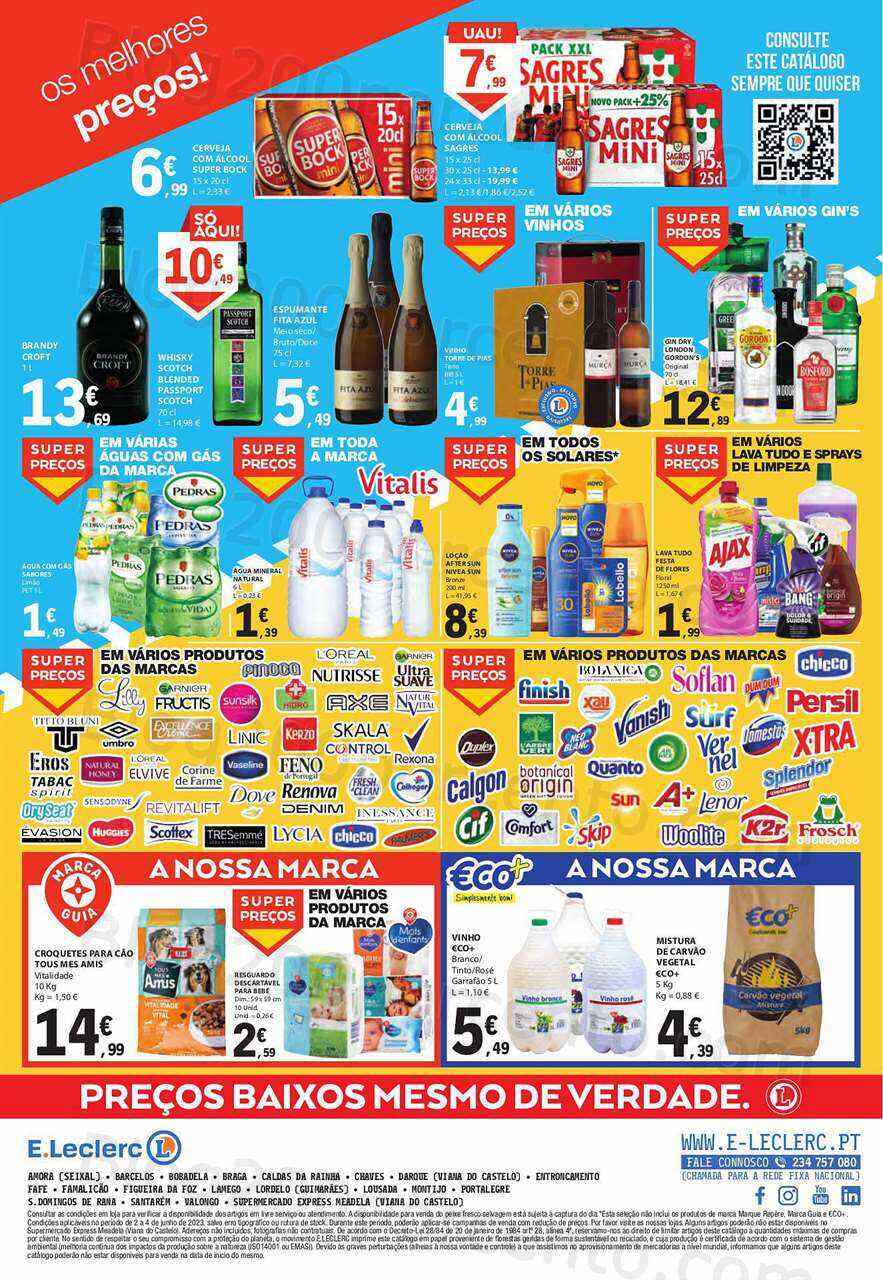 Antevisão Folheto E-LECLERC Promoções Fim de Semana - 2 a 4 junho