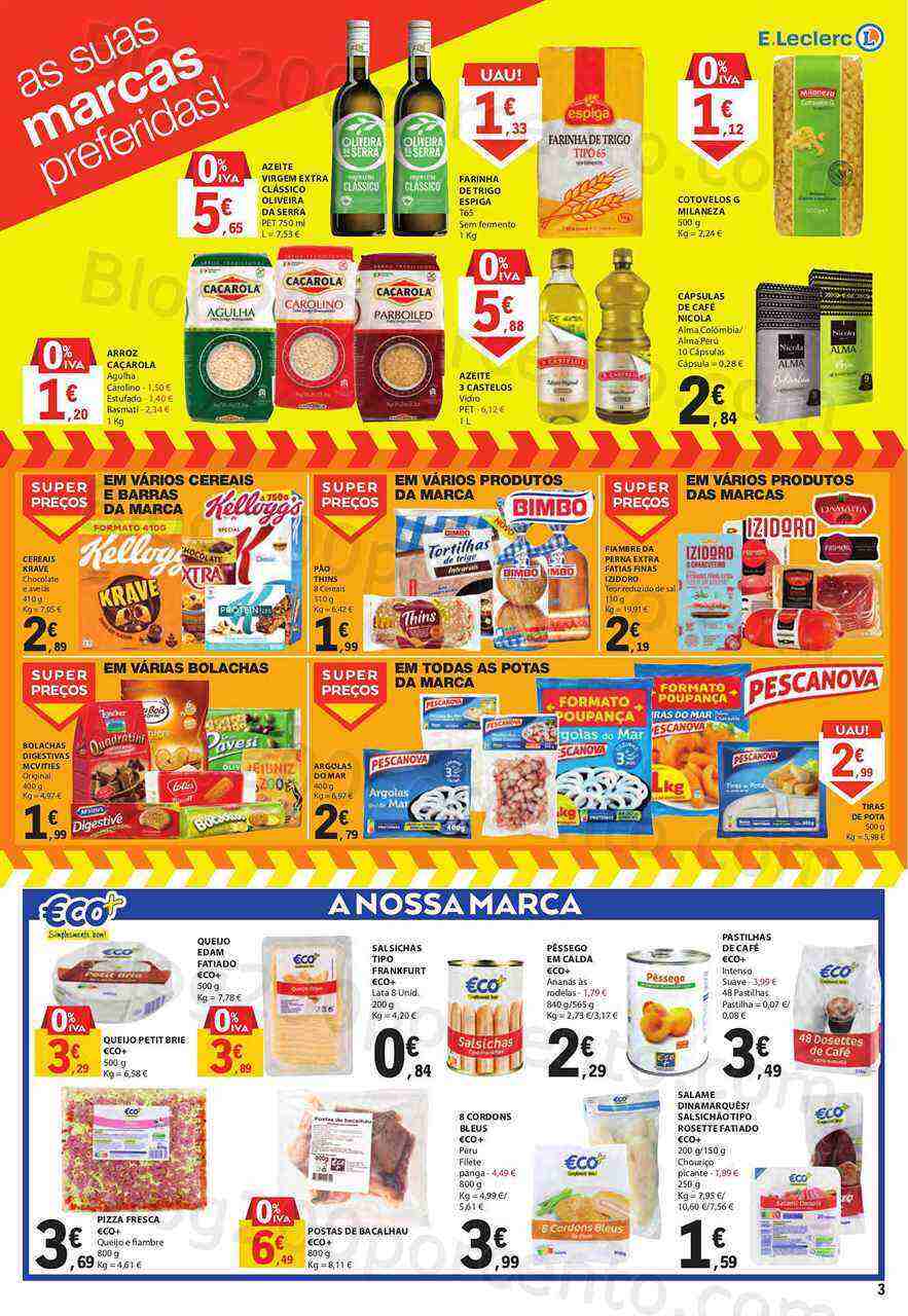 Antevisão Folheto E-LECLERC Promoções Fim de Semana - 5 a 7 maio