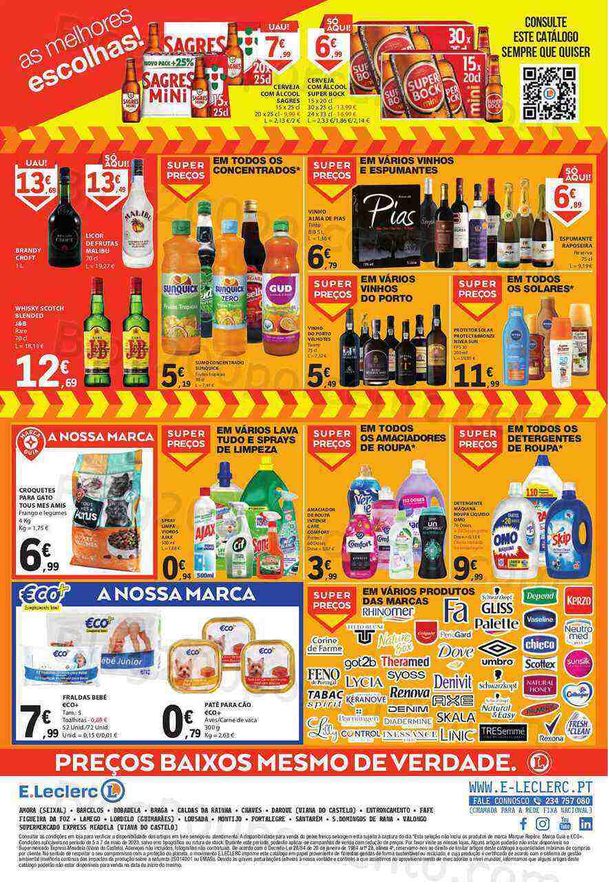 Antevisão Folheto E-LECLERC Promoções Fim de Semana - 5 a 7 maio
