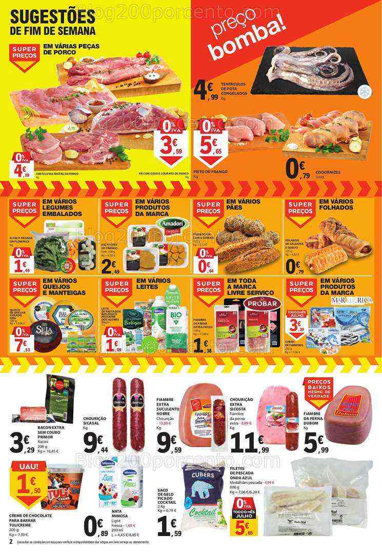 Antevisão Folheto E-LECLERC Promoções Fim de Semana - 7 a 9 julho