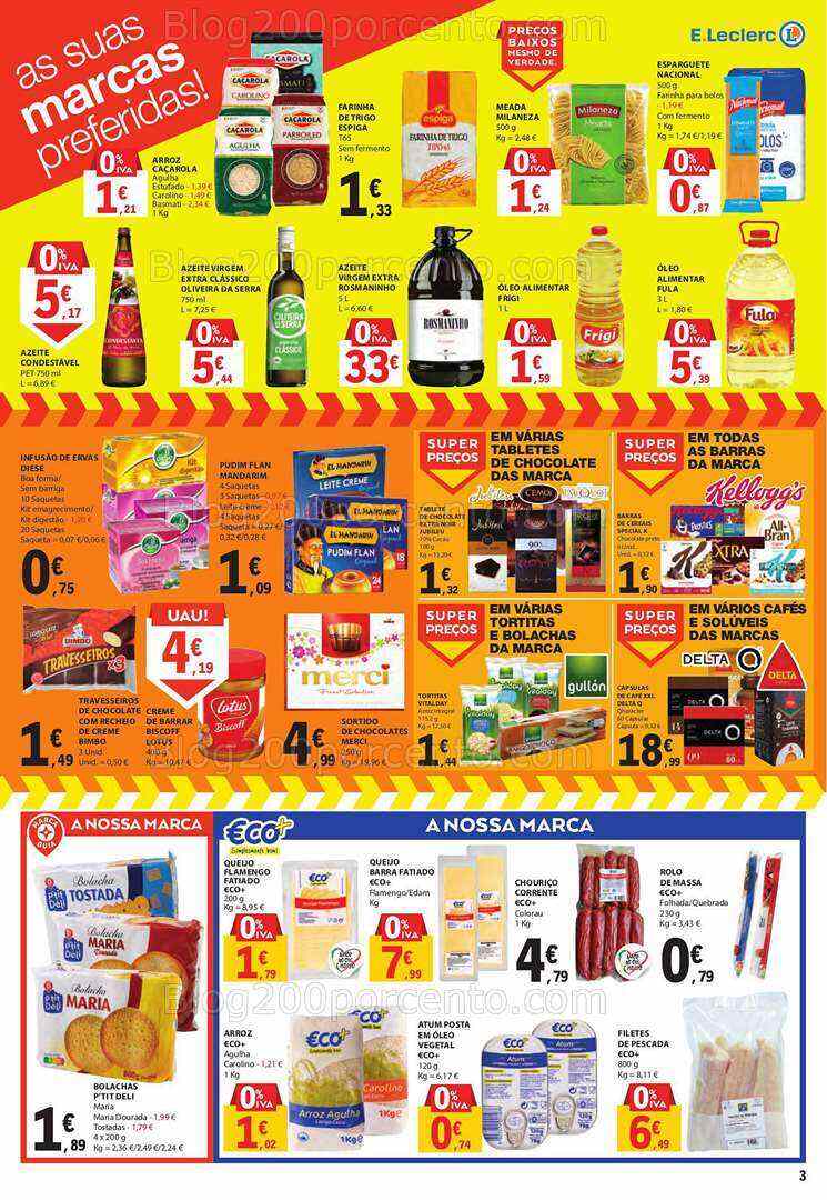 Antevisão Folheto E-LECLERC Promoções Fim de Semana - 7 a 9 julho