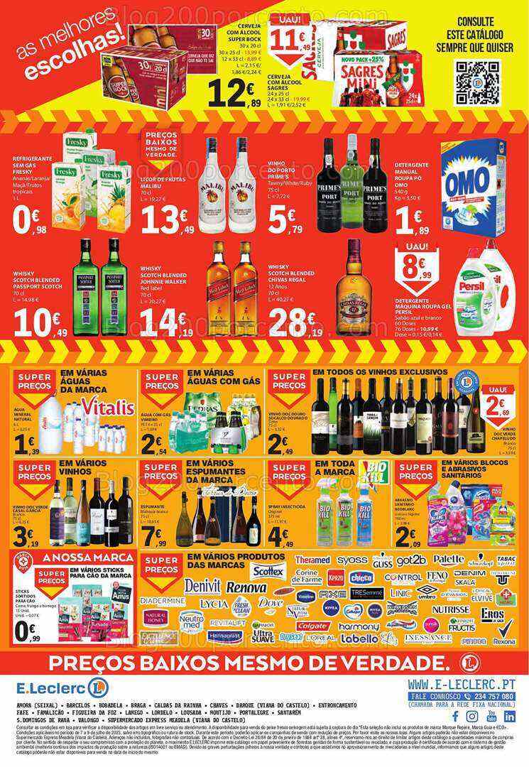 Antevisão Folheto E-LECLERC Promoções Fim de Semana - 7 a 9 julho
