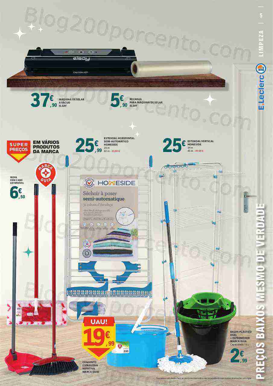 Antevisão Folheto E-LECLERC Bricolage e Limpeza Promoções de 1 a 30 abril