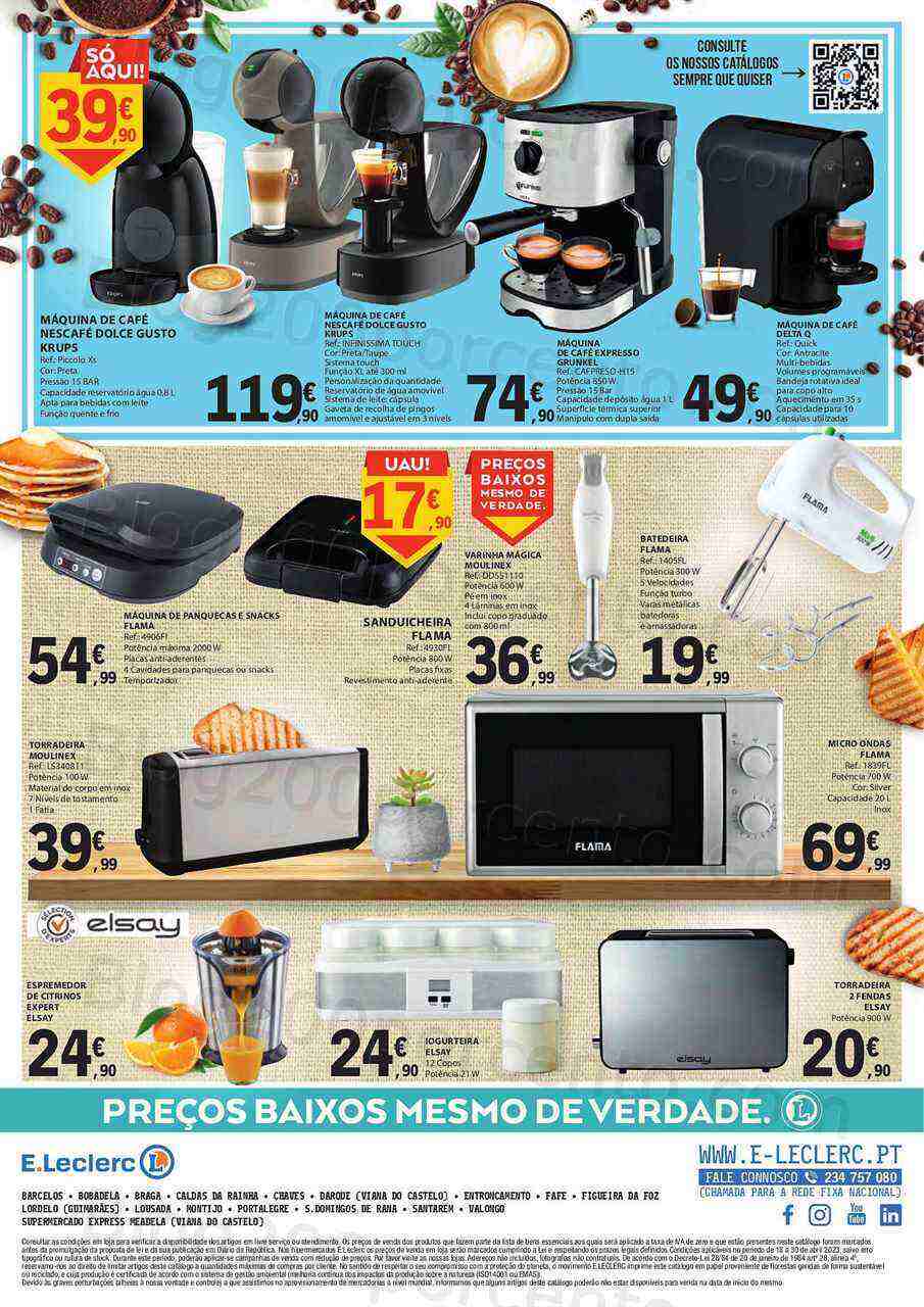 Antevisão Folheto E-LECLERC Especial Pequeno Almoço Promoções de 18 a 30 abril