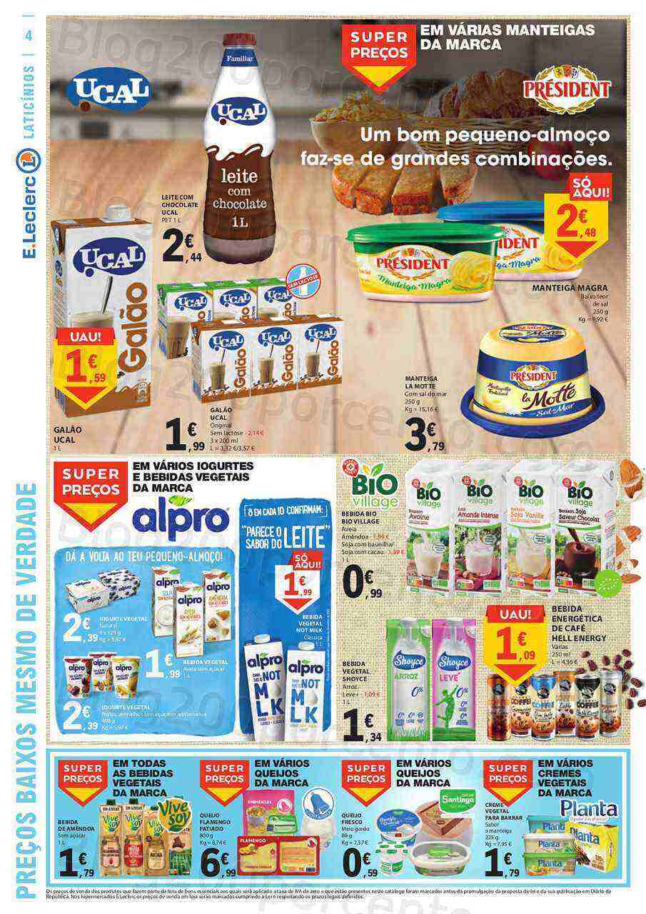 Antevisão Folheto E-LECLERC Especial Pequeno Almoço Promoções de 18 a 30 abril