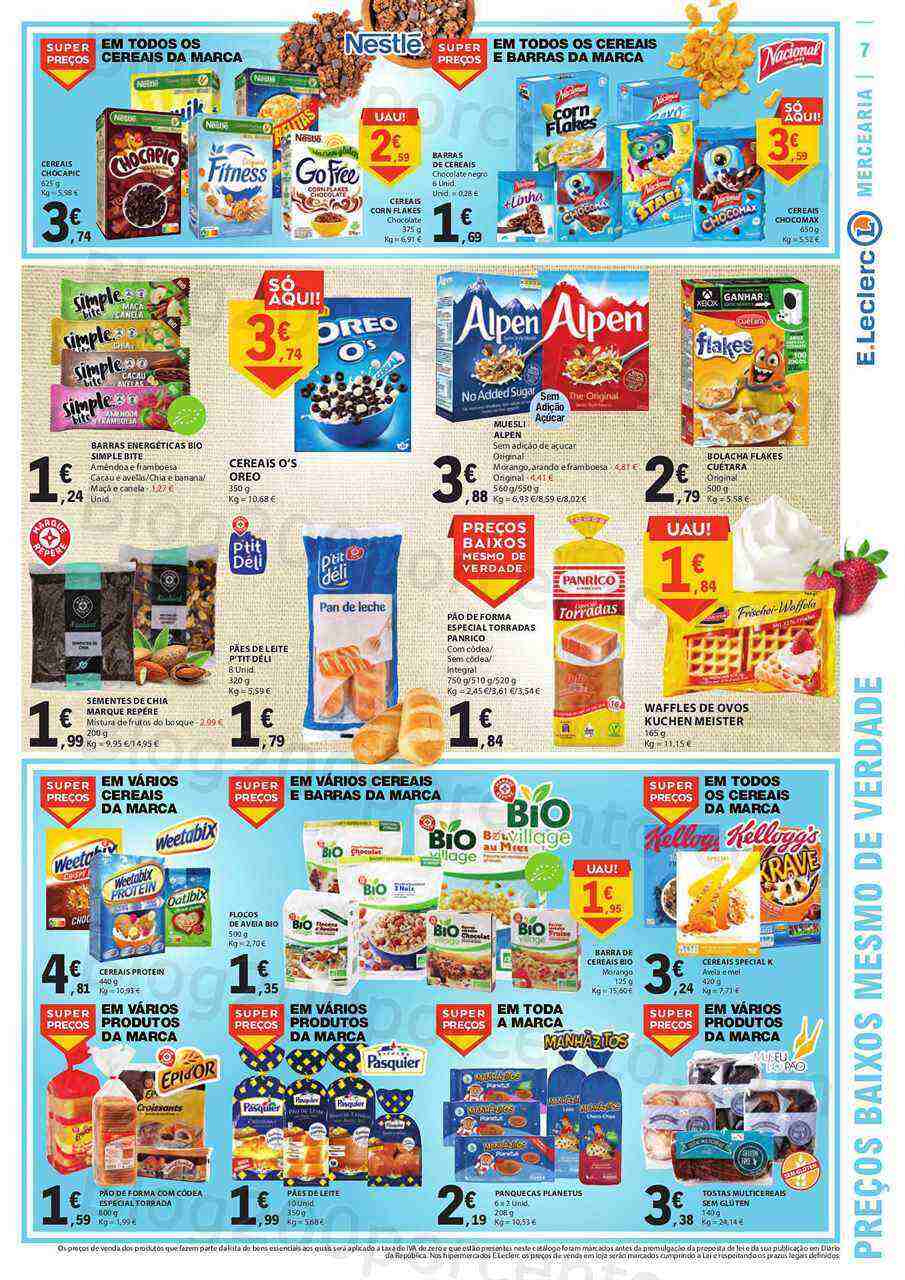 Antevisão Folheto E-LECLERC Especial Pequeno Almoço Promoções de 18 a 30 abril