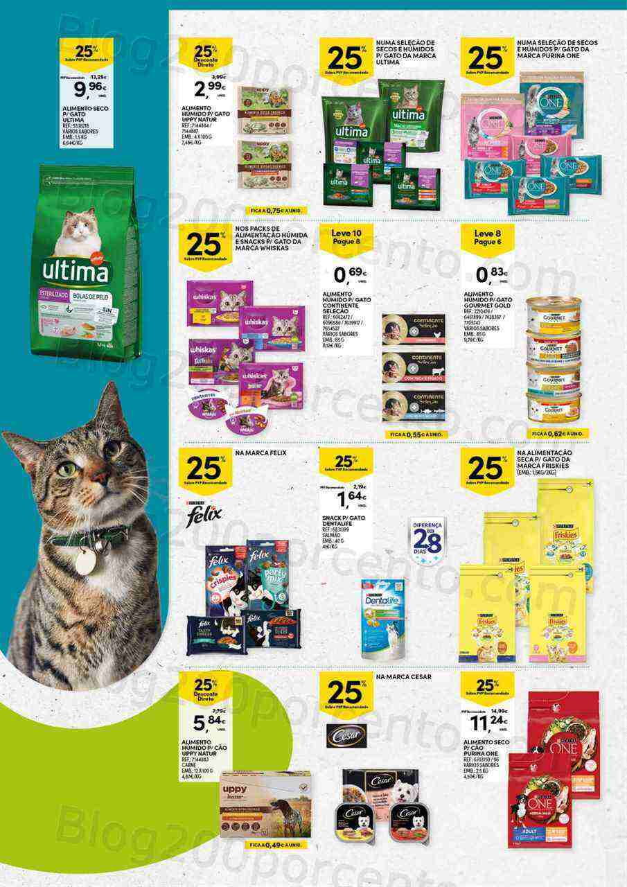 Antevisão Folheto CONTINENTE Especial Pets Promoções de 16 a 28 maio