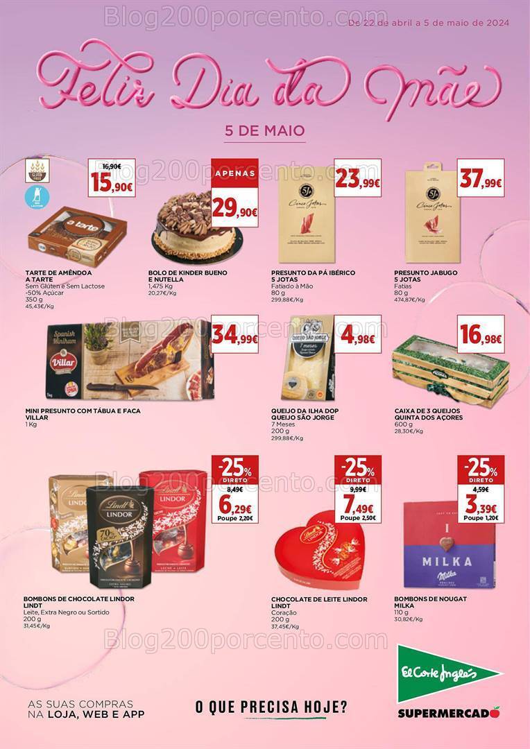 Antevisão Folheto EL CORTE INGLÉS Promoções até 5 maio