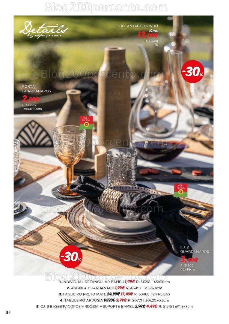 Antevisão Folheto ESPAÇO CASA Promoções Primavera - Verão 2024