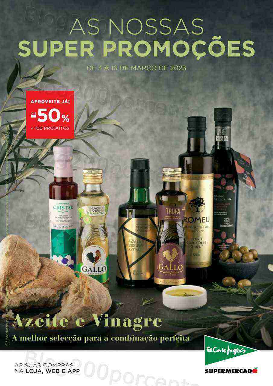 Antevisão Folheto EL CORTE INGLÉS Promoções de 3 a 16 março