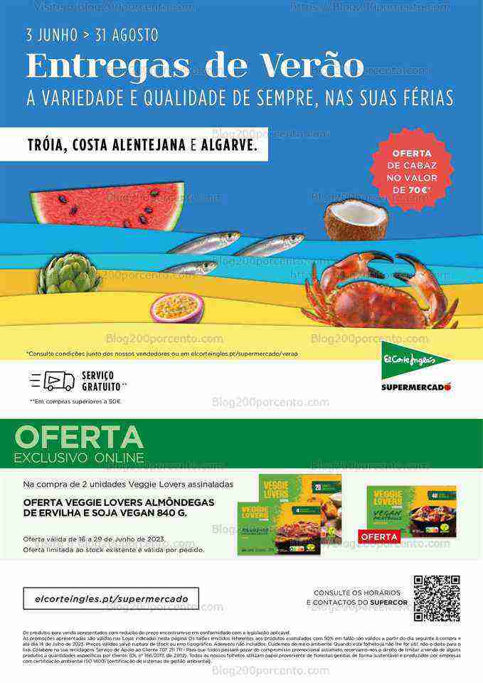 Antevisão Folheto EL CORTE INGLÉS Supermercado Promoções de 16 a 29 junho