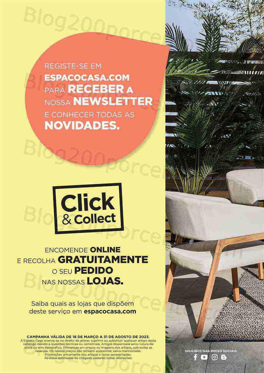 Novo Folheto ESPAÇO CASA Promoções até 31 agosto