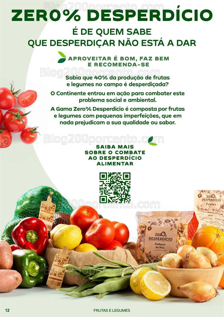 Antevisão Folheto CONTINENTE Especial Frutas e Legumes Promoções de 16 a 28 julho