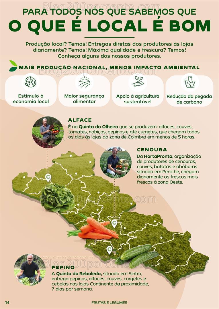 Antevisão Folheto CONTINENTE Especial Frutas e Legumes Promoções de 16 a 28 julho