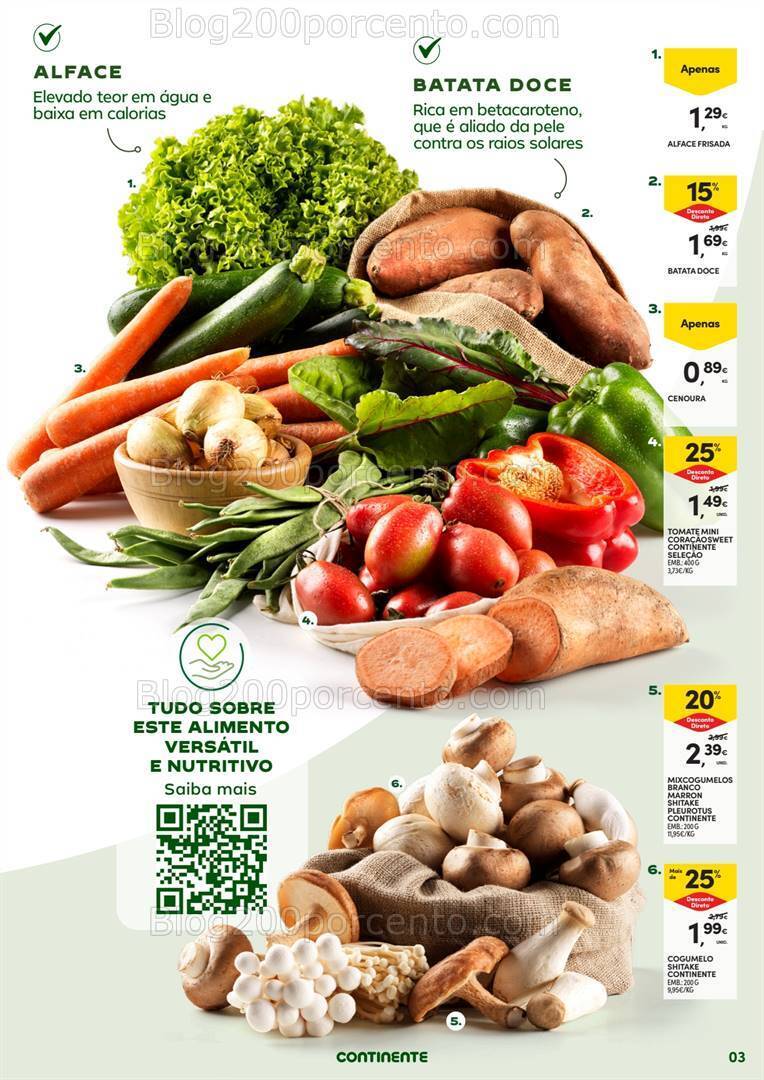 Antevisão Folheto CONTINENTE Especial Frutas e Legumes Promoções de 16 a 28 julho