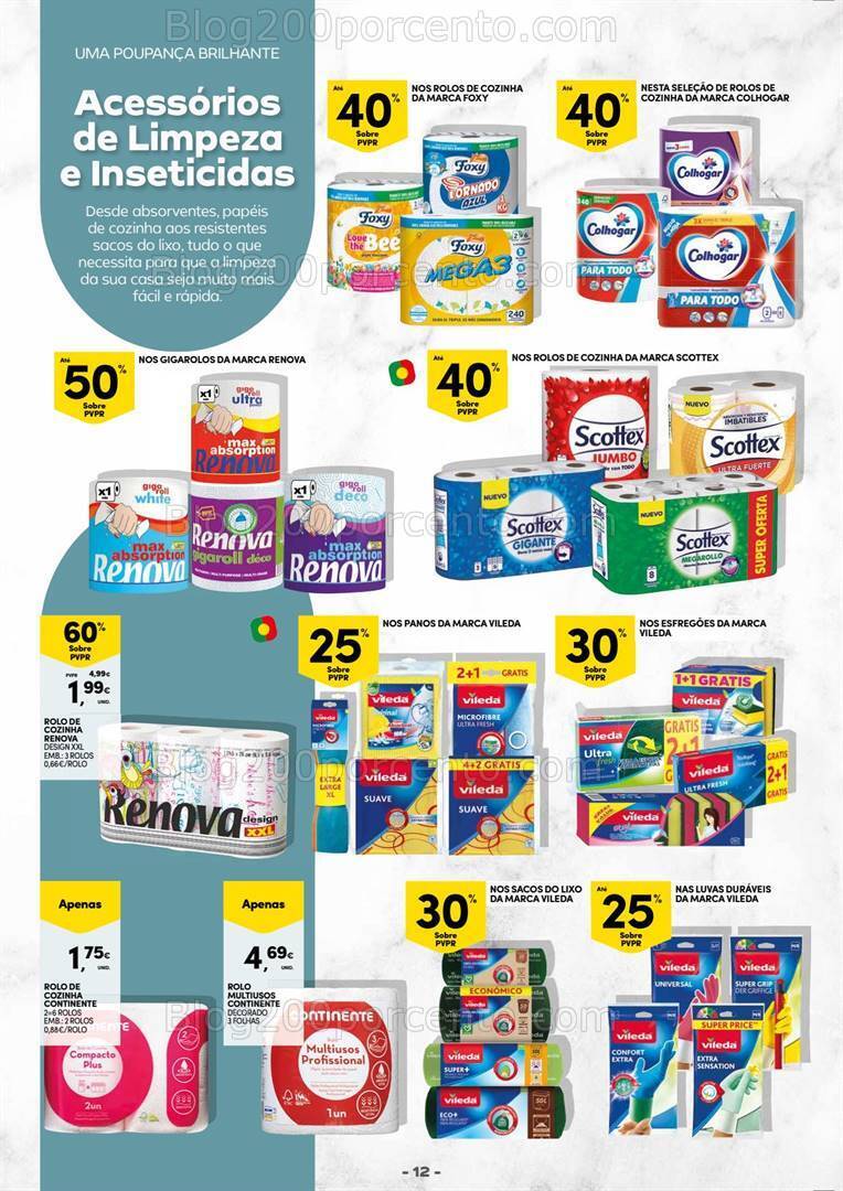 Antevisão Folheto CONTINENTE Especial Limpeza Promoções de 2 a 14 janeiro
