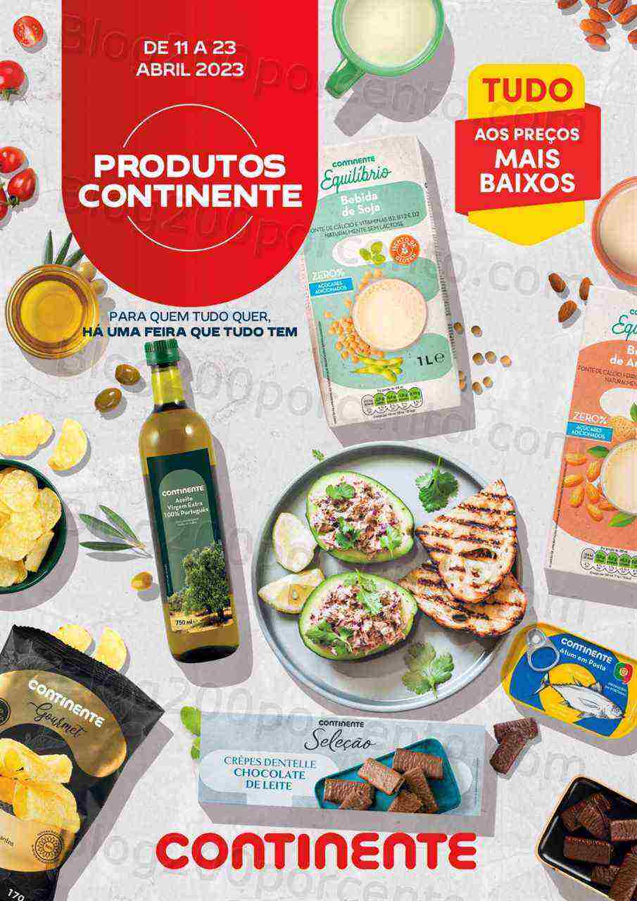 Antevisão Folheto CONTINENTE Feira Marca Própria Promoções de 11 a 23 abril