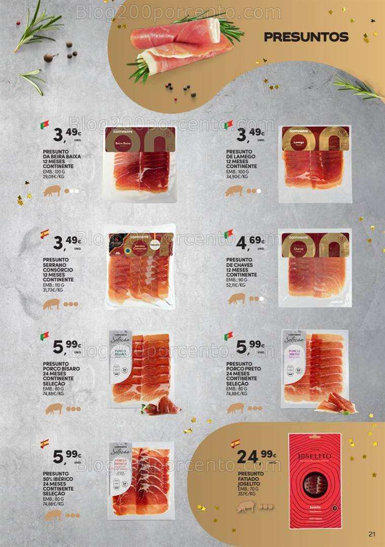 Antevisão Folheto CONTINENTE Especial Queijos e Enchidos -21 novembro a 31 dezembro