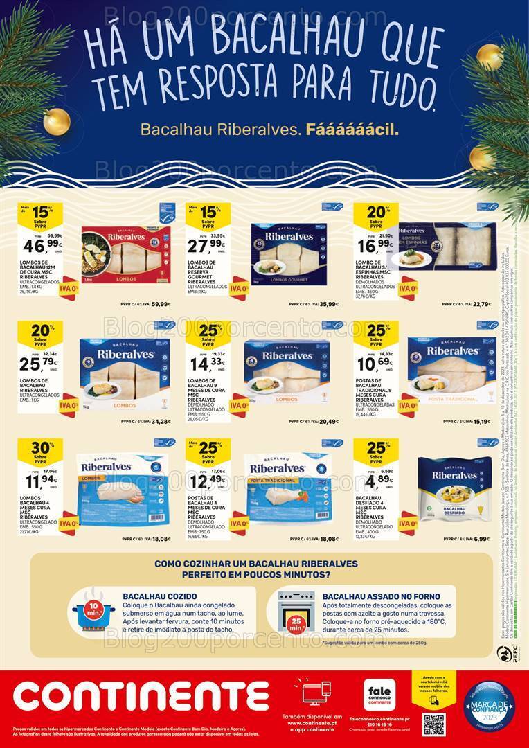 Antevisão Folheto CONTINENTE Especial Bacalhau Promoções de 5 a 10 dezembro