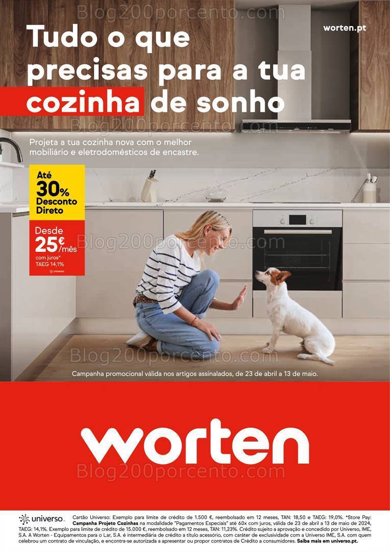 Antevisão Folheto WORTEN Especial Cozinhas Promoções de 23 abril a 13 maio