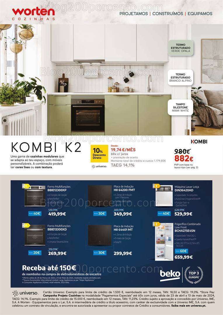 Antevisão Folheto WORTEN Especial Cozinhas Promoções de 23 abril a 13 maio