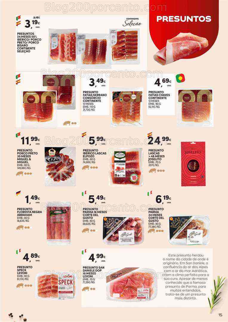 Antevisão Folheto CONTINENTE Especialidades Promoções de 18 julho a 27 agosto