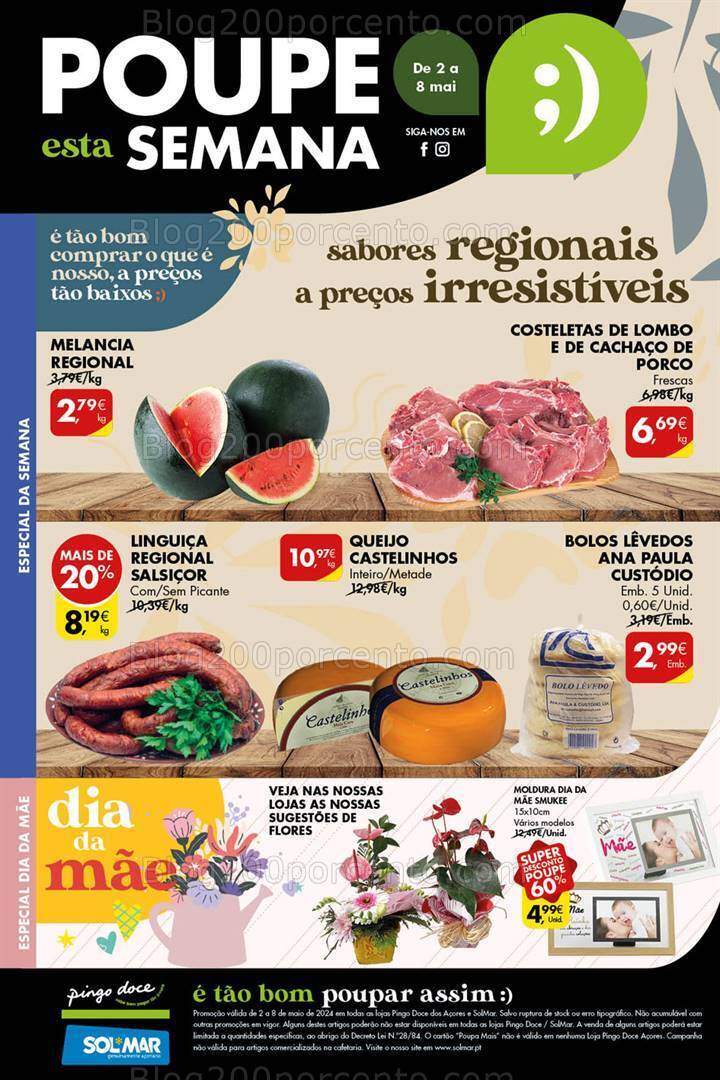 Antevisão Folheto PINGO DOCE Açores Promoções de 2 a 8 maio