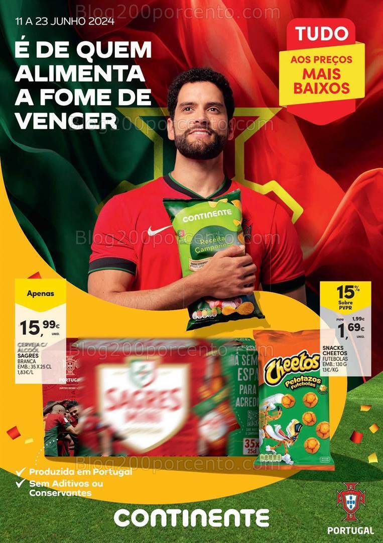 Antevisão Folheto CONTINENTE Europeu Promoções de 11 a 23 junho