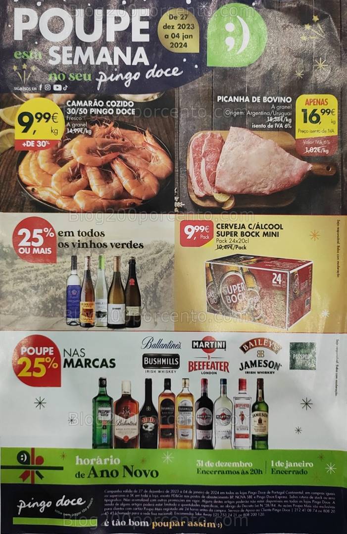 Antevisão Folheto PINGO DOCE Extra Fim de Ano - 27 dezembro a 4 janeiro