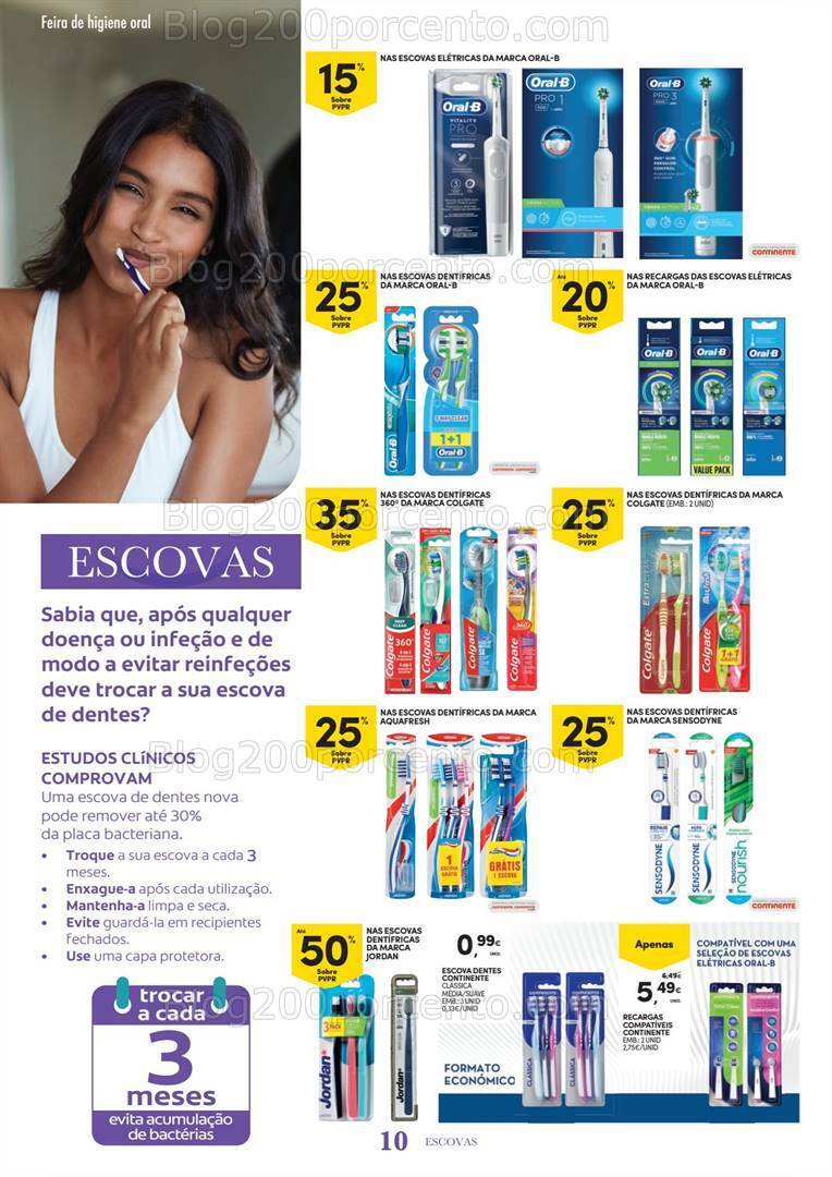 Antevisão Folheto CONTINENTE Feira Higiene Oral Promoções de 26 setembro a 8 outubro