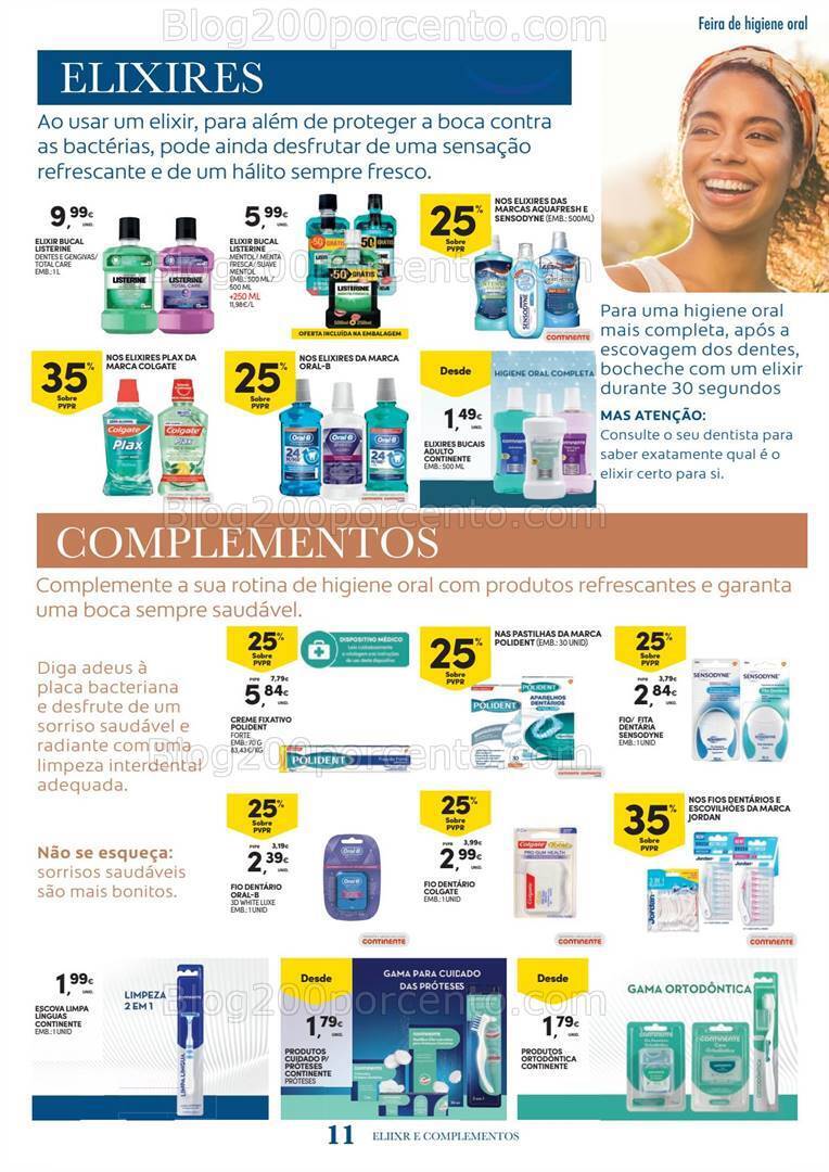 Antevisão Folheto CONTINENTE Feira Higiene Oral Promoções de 26 setembro a 8 outubro