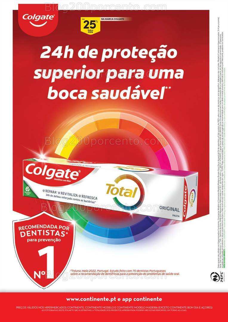 Antevisão Folheto CONTINENTE Feira Higiene Oral Promoções de 26 setembro a 8 outubro