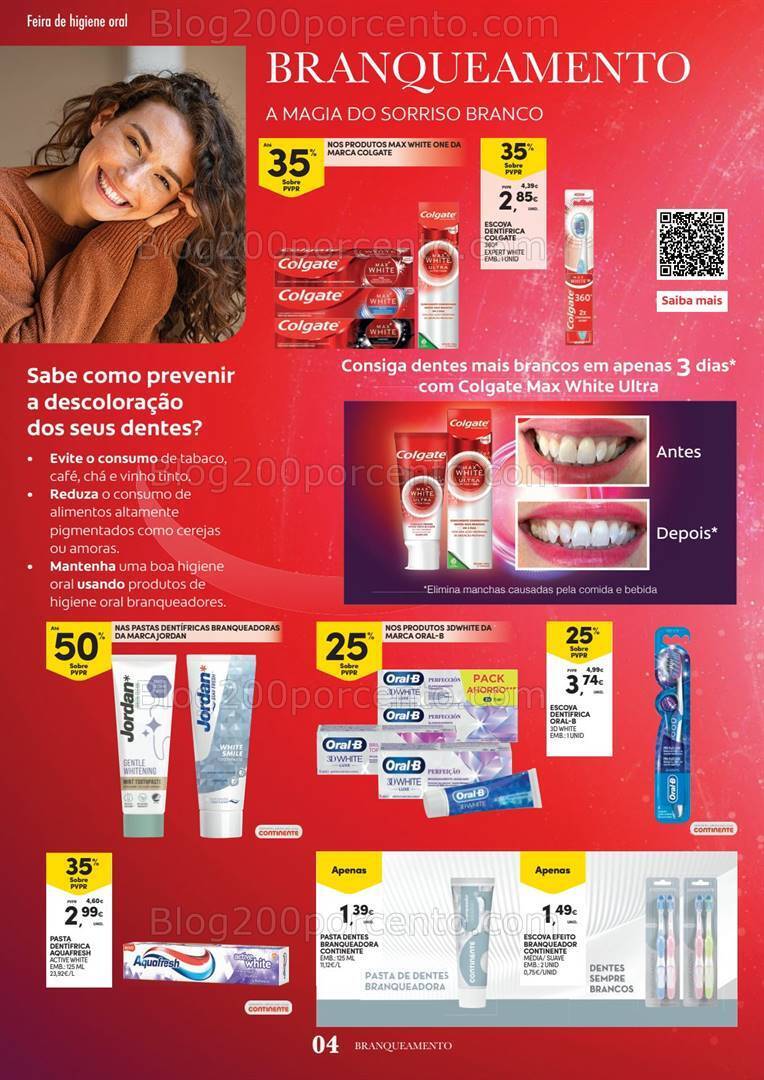 Antevisão Folheto CONTINENTE Feira Higiene Oral Promoções de 26 setembro a 8 outubro