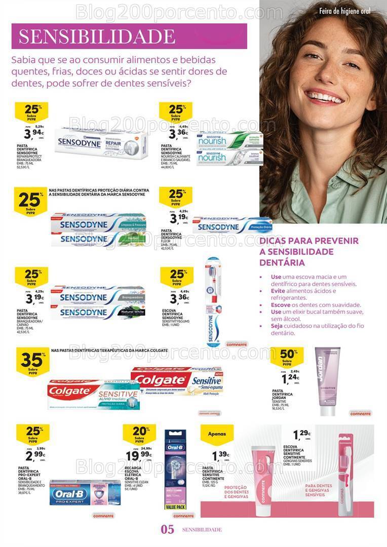 Antevisão Folheto CONTINENTE Feira Higiene Oral Promoções de 26 setembro a 8 outubro