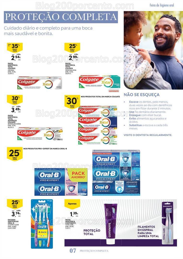 Antevisão Folheto CONTINENTE Feira Higiene Oral Promoções de 26 setembro a 8 outubro
