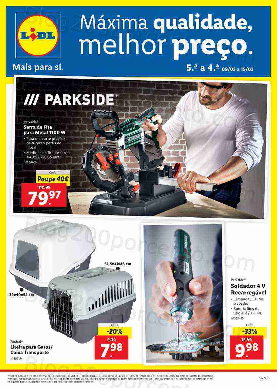 Antevisão Folheto LIDL Bazar Extra Abrantes Promoções de 9 a 15 março