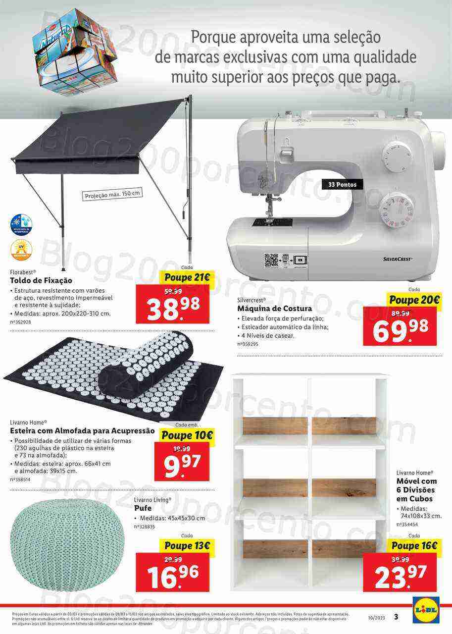 Antevisão Folheto LIDL Bazar Extra Abrantes Promoções de 9 a 15 março
