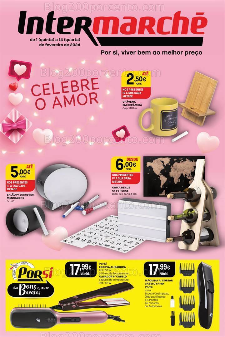 Antevisão Folheto INTERMARCHÉ Dia dos Namorados e Carnaval - 1 a 14 fevereiro