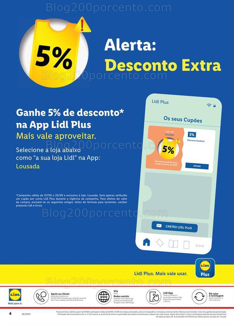 Antevisão Folheto LIDL Extra Promoções de 7 a 13 setembro