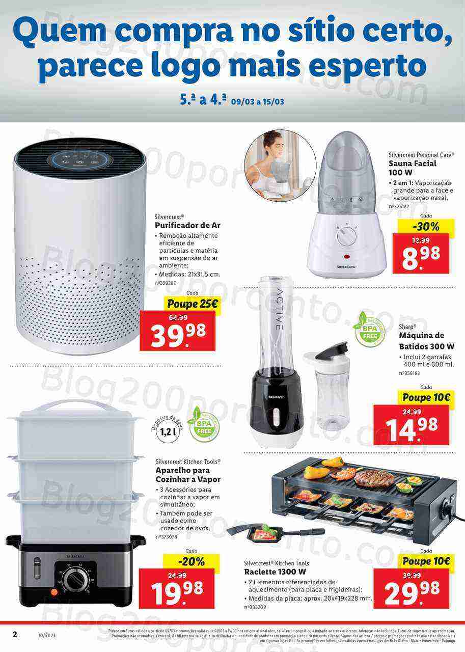 Antevisão Folheto LIDL Bazar Extra Valongo Promoções de 9 a 15 março