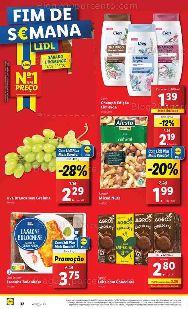 Antevisão Folheto LIDL Promoções Fim de Semana - 15 e 16 fevereiro