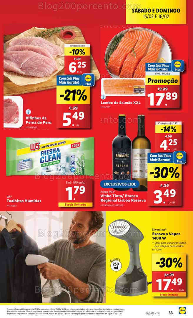 Antevisão Folheto LIDL Promoções Fim de Semana - 15 e 16 fevereiro