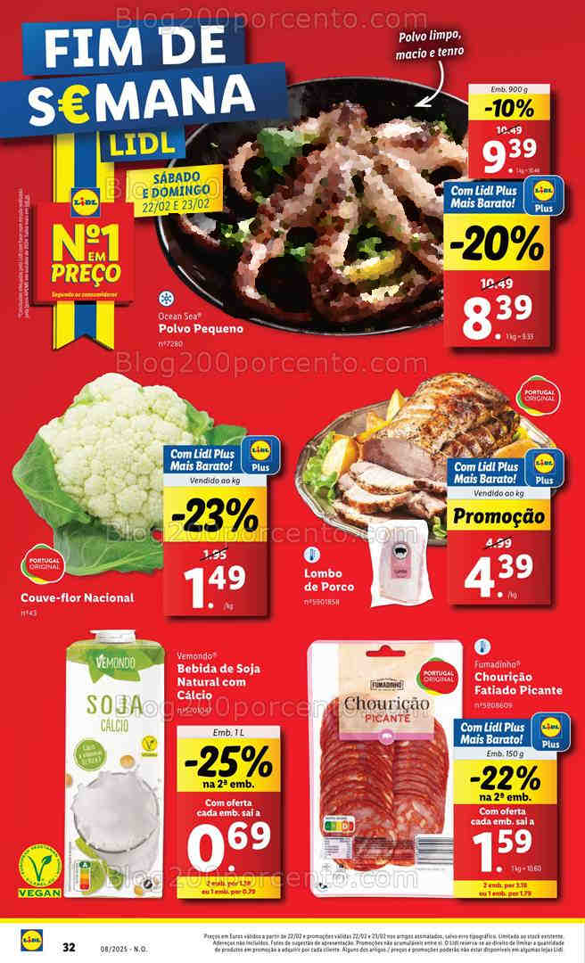 Antevisão Folheto LIDL Promoções Fim de Semana - 22 e 23 fevereiro